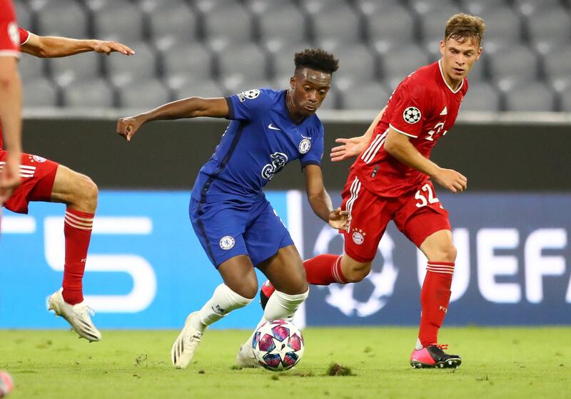 Callum Hudson-Odoi – 6. Scored a lovely, curling finish to pull one back for the Blues. Shame it was disallowed. Attempted to take on the Bayern defence but lacked end product. AP Photo