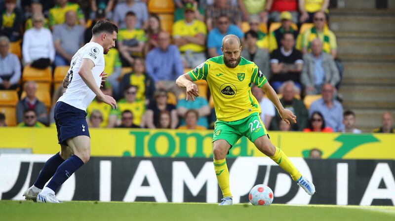 Teemu Pukki - 5. Isolated in a difficult battle against Conte’s defensive three, with one of his best chances of the first half being blocked by Ben Davies close to the break. Getty