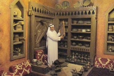 Ali Al Ruzaiza created a traditional site for preparing and serving kahwa to his guests. Courtesy Myrna Ayad