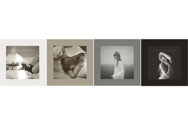 This combination of cover images released by Republic Records shows "The Tortured Poets Department" by Taylor Swift.  AP