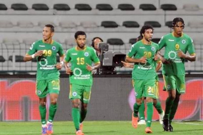 Al Shabab  will compete in an Asian Champions League match and a President's Cup semi-final this week but got going Saturday night with a 2-0 win over Dibba. Courtesy photo