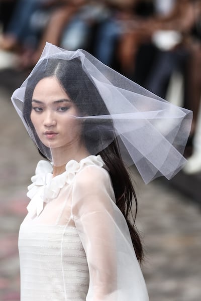 Chanel shows always close with the 'bride'. EPA