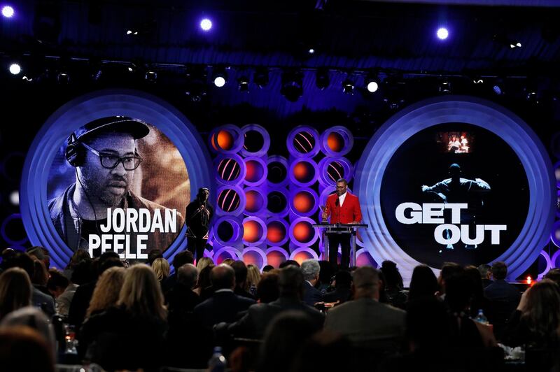 2018 Film Independent Spirit Awards – Show – Santa Monica, California, U.S., 03/03/2018 – Jordan Peele accepts the Best Director award award for "Get Out". REUTERS/Mario Anzuoni
