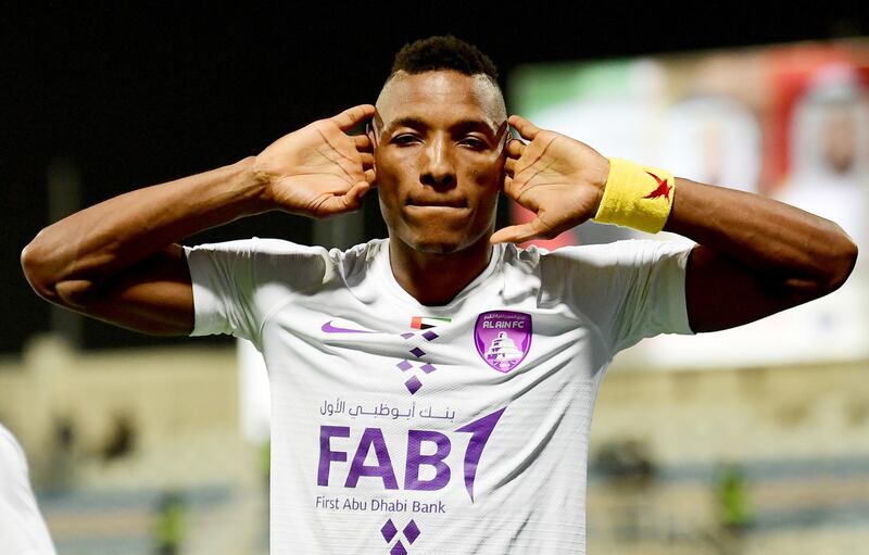 Al Ain striker Kodjo Laba scored 19 goals in 18 matches in last season's curtailed Arabian Gulf League. Courtesy Arabian Gulf League