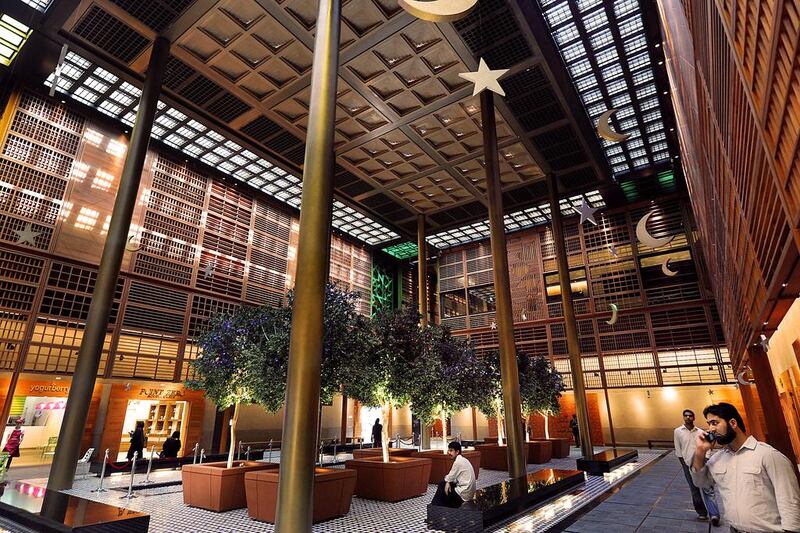 The atrium on the ground floor of The Souq: Central Market. Delores Johnson / The National