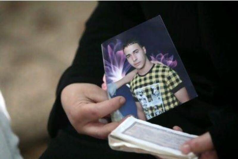 Ehab Abu Nada, 17, died in September in a Gaza hospital, four days after dousing himself in petrol and setting himself alight over his failure to find a job and help his family.