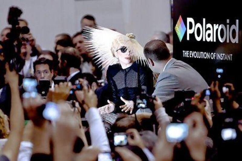 Lady Gaga was named creative director for a specialty line of Polaroid products. Ronda Churchill / Bloomberg News