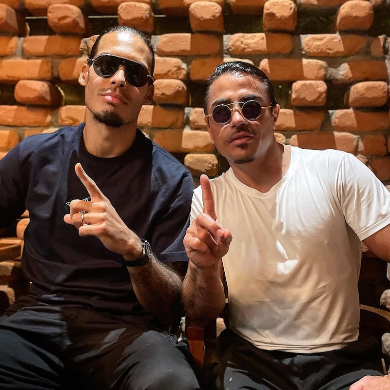 Virgil van Dijk: The Netherlands national team captain and Liverpool player was in Dubai for a winter holiday, and made sure to swing by Nusr-Et Dubai to hang out with Salt Bae. Instagram