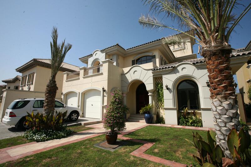 DUBAI-OCTOBER 23,2008-   Panoramic view of the villa of  Andy Dukes in Palm Jumeirah Dubai. ( Paulo Vecina/The National ) *** Local Caption ***  PV Villa 1 .JPGPV Villa 1.JPG