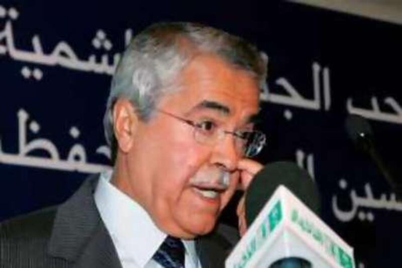 Saudi Arabia's Oil Minister Ali al-Naimi speaks at the opening ceremony of the 10th Arab Conference for Mineral Resources in Amman November 23, 2008.   REUTERS/Majed Jaber   (JORDAN) *** Local Caption ***  AMM02_SAUDI_1123_11.JPG