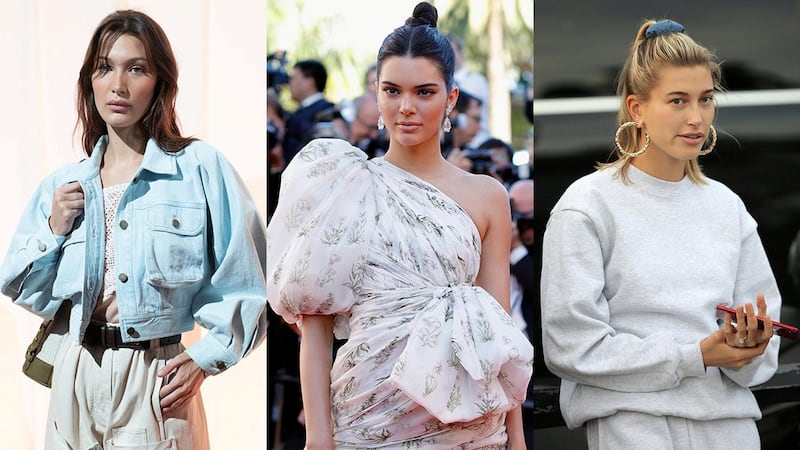 Left to right: Bella Hadid, Kendall Jenner and Hailey Bieber. All three models will potentially receive subpoenas over money received for Fyre Festival. Getty Images