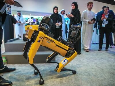 A large number of deals signed during this year’s Adipec were focused on technology. Victor Besa / The National