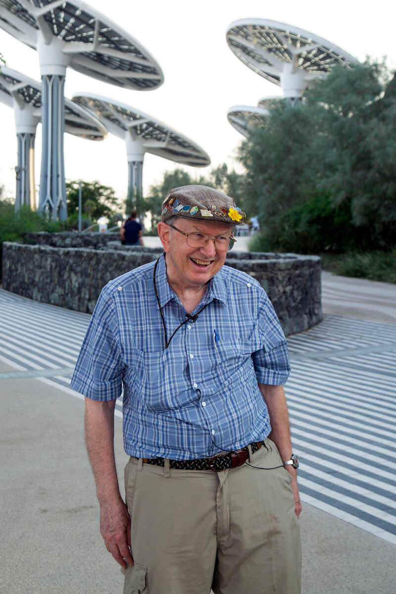 Ronald Skiles plans to visit every pavilion at Expo 2020 Dubai. He is staying in Dubai until late December. Photo: Expo 2020 Dubai