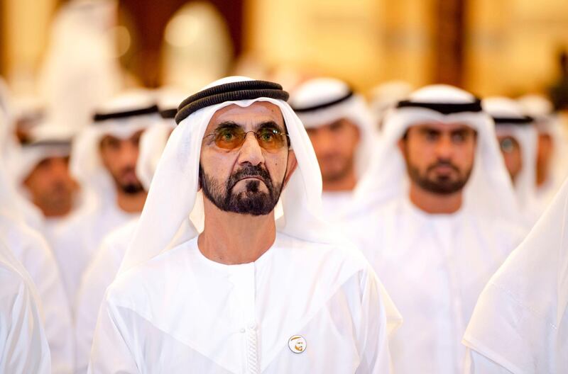 Sheikh Mohammed bin Rashid, Vice President and Ruler of Dubai, performs Eid Al Fitr prayers. All photos courtesy: Dubai Media Office