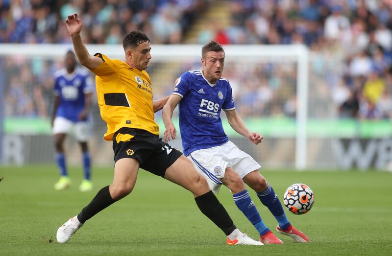 Max Kilman - 7: Good distribution out from the back as Wolves looked more settled in the second-half. Enjoyed battle with Vardy who kept defender on his toes. Almost levelled the scoring in the 87th minute, cutting inside and then seeing his shot was blocked.