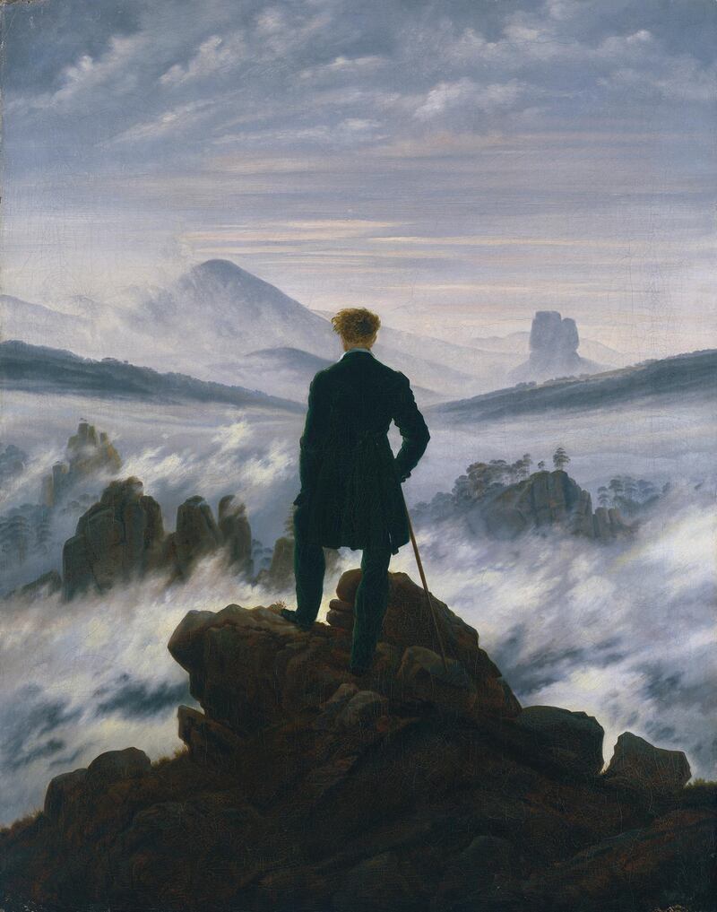 Wanderer above the Sea of Fog, circa 1817. Found in the Collection of Kunsthalle, Hamburg. Artist Friedrich, Caspar David (1774-1840). (Photo by Fine Art Images/Heritage Images via Getty Images)