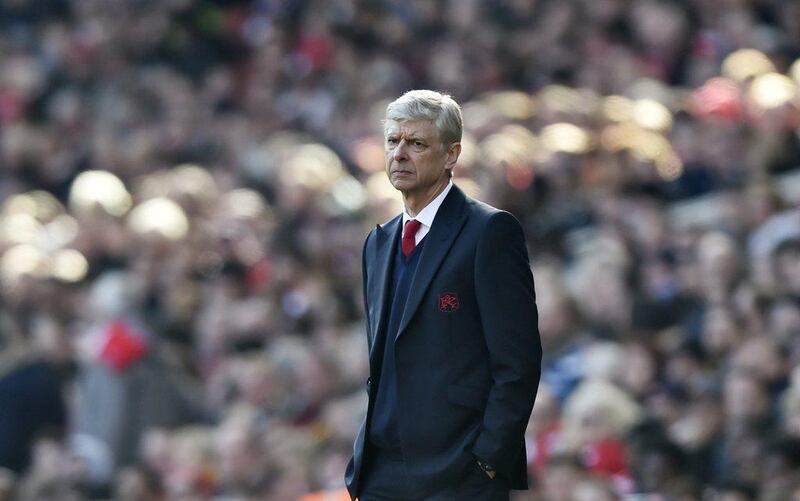 Arsenal manager Arsene Wenger shown during his team's FA Cup loss to Watford on Sunday. Hannah McKay / Reuters / March 13, 2016 