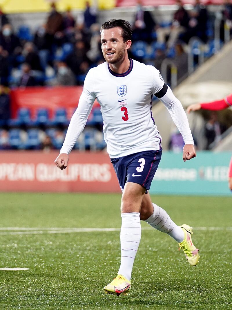 Ben Chilwell - 8: Missed early hearder but scored first England goal when he drilled into corner after being teed-up by Sancho after 17 minutes following long VAR check for offside. Linked up well with Sancho down left. PA