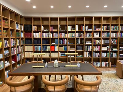 A small library at the UAE's mission to the UN. Bryant Harris/The National