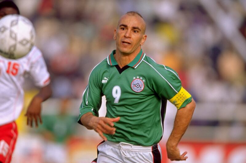 =20) Hossam Hassan (Egypt) 68 gosals in 146 games. Ratio: 0.39. Allsport