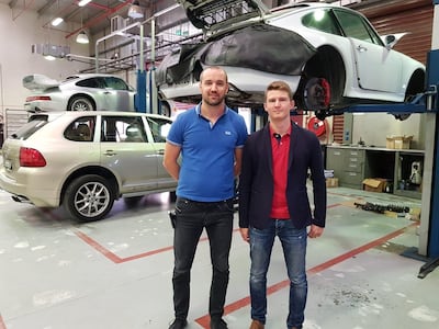 Alexander Renner and Roman Renner from ARM car repairs have urged the UAE to adopt a standardised system for garages.
