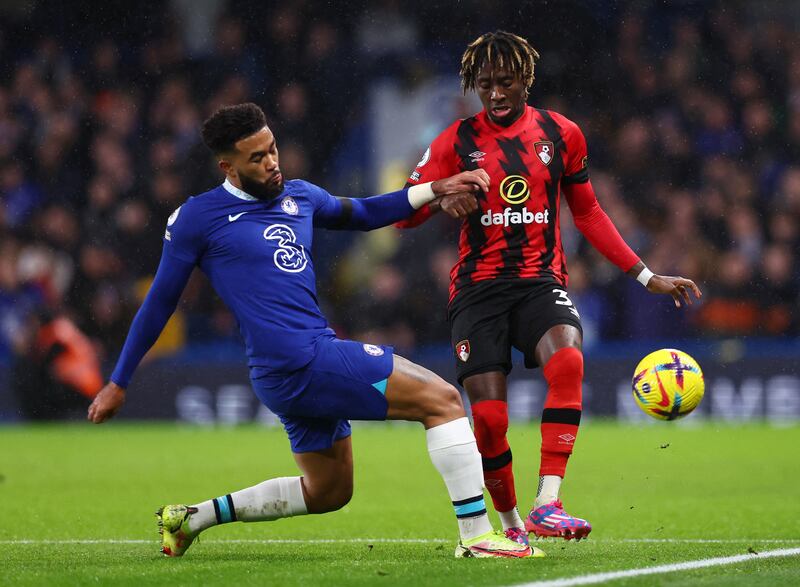 Jordan Zemura - 6. Given a real headache by Sterling, not just because he clashed heads with the winger after being beaten to the ball. However, he battled well and also caused danger with his runs forward.
Reuters