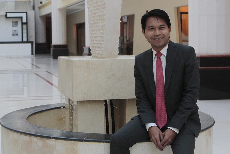 Michael Almazar, director of the commercial department at Gulf Law, says he has seen many varied cases in his company’s free legal advice sessions, run in conjunction with the Philippine embassy. Jeffrey E Biteng / The National