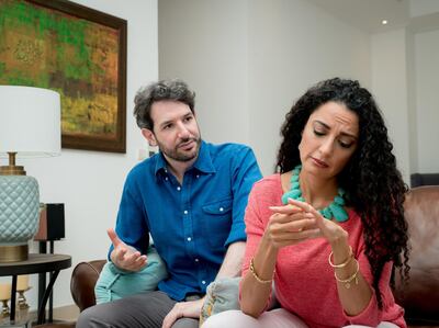 Hussain hadi and Cerine Bouery in 'Dinner with Friends'. Photo: Yogesh Sharma