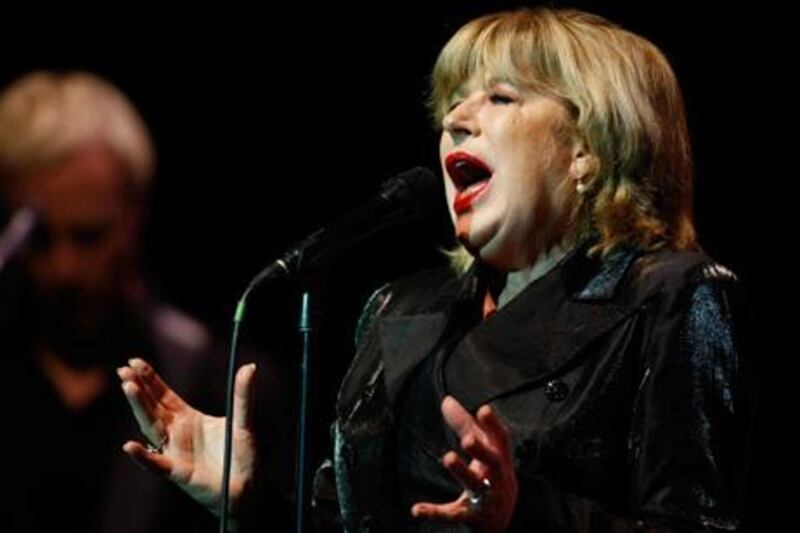 Faithfull performs at a concert in Zurich, Switzerland.