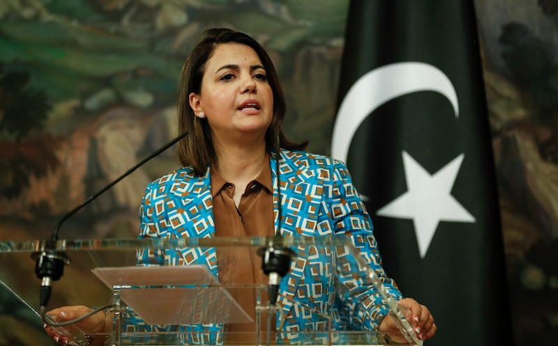 Libyan Foreign Minister Najla Mangoush has told the EU not to 'point your fingers at Libya' over the migration issue. AP
