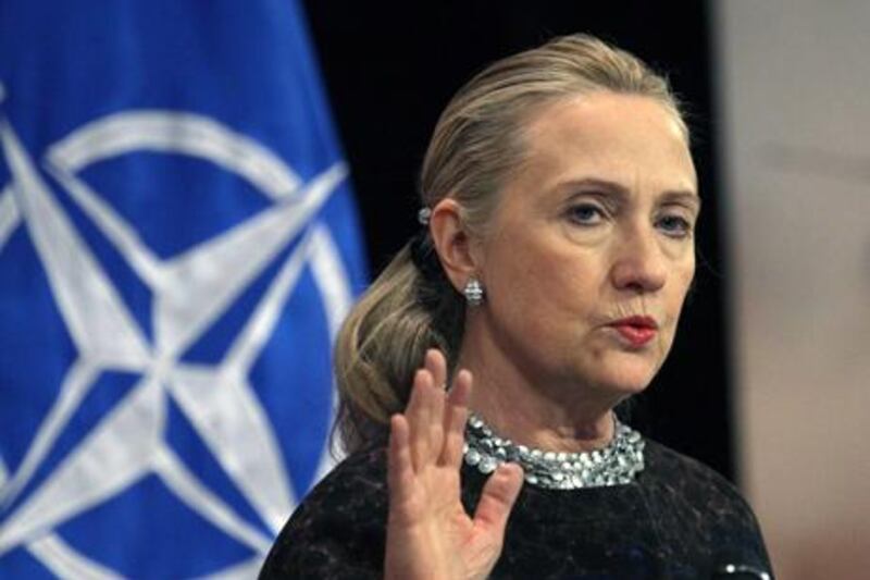 Hillary Clinton has been admitted to a New York hospital for treatment of a blood clot. EPA / Olivier Hoslet