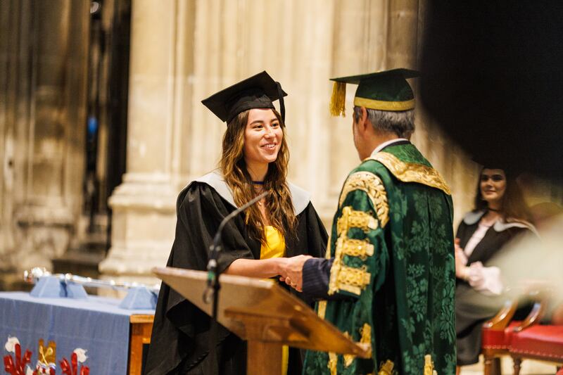 The class of 2020 and 2021 celebrate at their graduation ceremonies this month. Photo: University of Kent