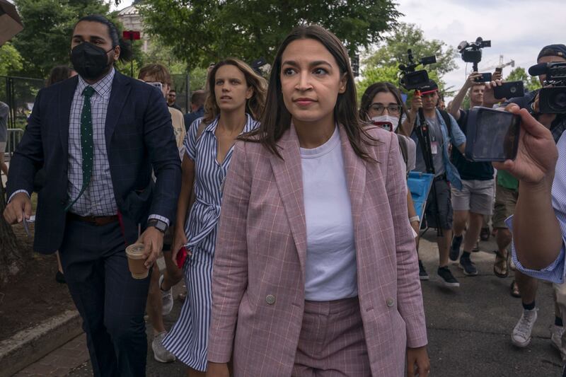 Alexandria Ocasio-Cortez uses campaign funds to pay for additional security. AFP
