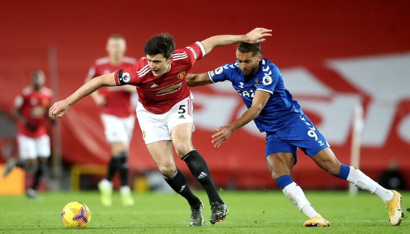 Harry Maguire 6. Fine against Calvert-Lewin in first half but then weak on Everton’s first goal and found wanting on Everton’s second as his defence failed to clear their lines and gave James Rodriguez space to shoot. Fell to ground and lost possession late on as United hearts went in mouths. PA Images