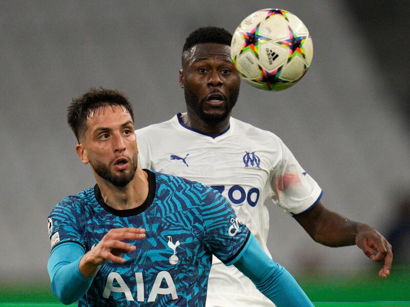 Rodrigo Bentancur 7: Anonymous first half, brilliant second. Was closest man to Mbemba when defender had free header to put home side in front. Excellent ball across box almost picked out Kane straight after the break when he became Spurs' main attacking threat. AP