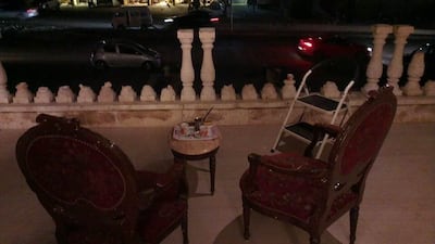 The balcony railing of an apartment I visited In 2014 had been partially destroyed by bomb blast the previous day. That the family living in this apartment was determined to get on with their lives epitomised a strength I had never seen in humans. Courtesy of Kareem Shaheen