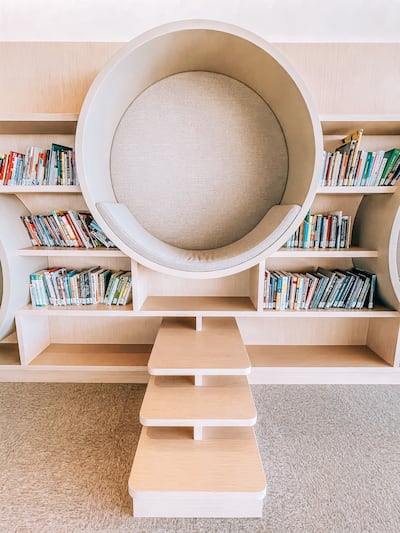 A reading nook in the House of Wisdom, Sharjah. Photo: Nada Badran