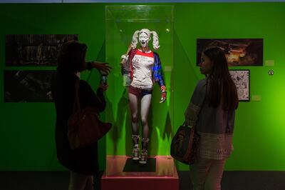Harley Quinn at the Art of DC exhibition. Courtesy Yas Mall 
