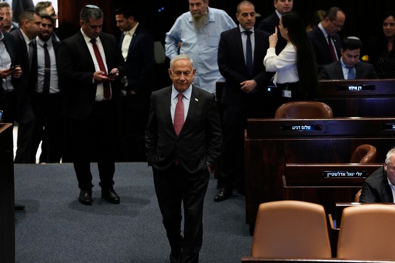 Opponents say Prime Minister Benjamin Netanyahu's plans to reform the country’s judicial system would deliver a fatal blow to democracy. AP