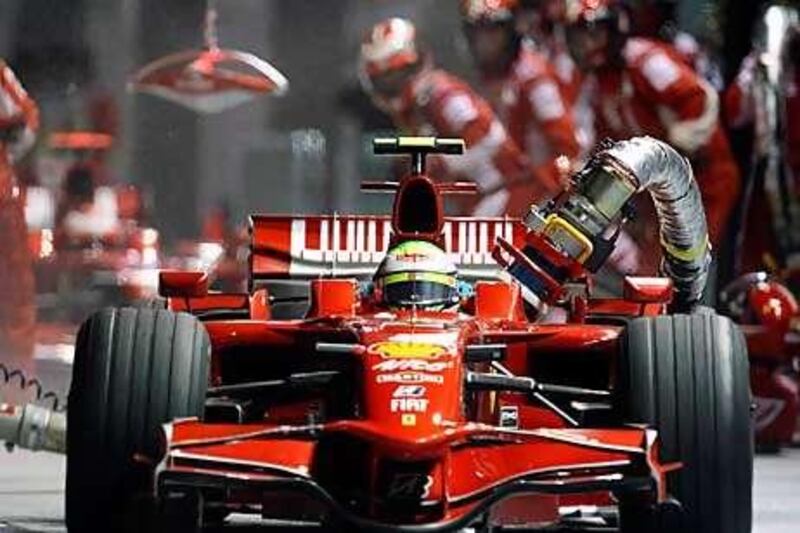 Felipe Massa's hopes of victory in 2008 were wrecked by a bungled pit-stop that left the fuel hose on the car.
