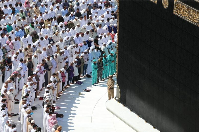 Muslims gather around the Kaaba at the Grand Mosque in Saudi Arabia's holy city of Mecca. AFP