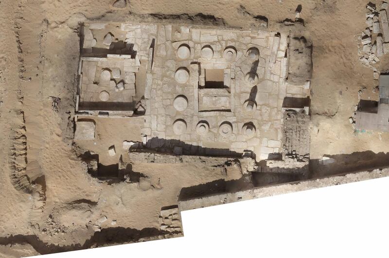 The rectangular complex of Panehsy measures 13.4 metres by 8.2 metres and is situated north of the tomb of the famous Maya, a high-ranking official from the time of Tutankhamun. Photo: Ministry of Tourism and Antiquities Facebook