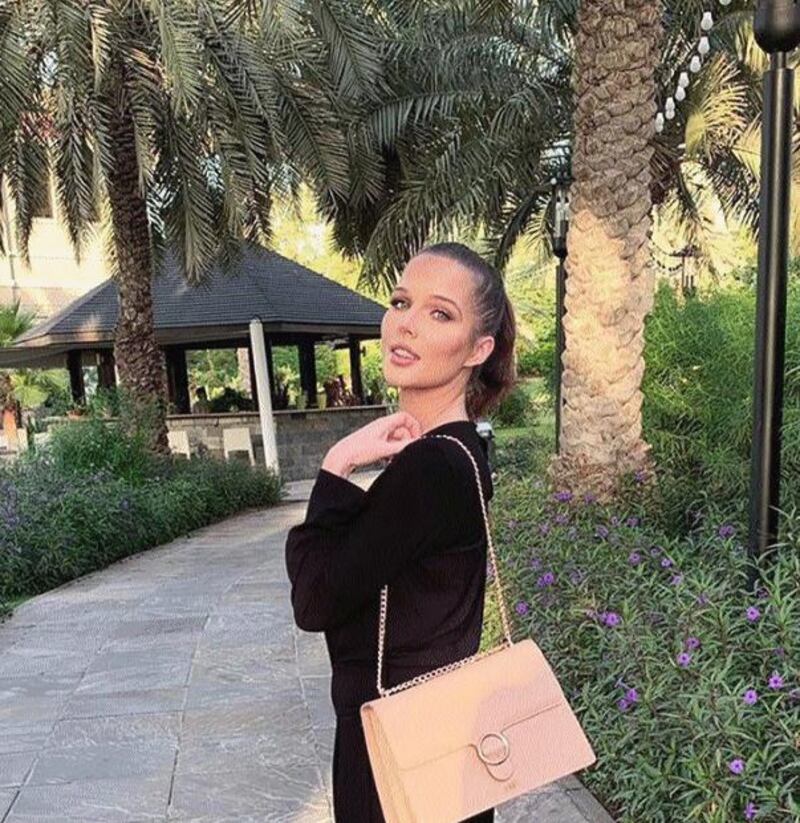 Former 'Coronation Street' star, Helen Flanagan, in Dubai on January 10. Instagram / Helen Flanagan