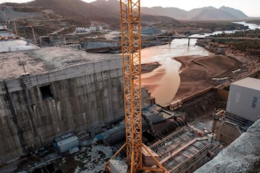 Ethiopia says the dam will provide 6,000 megawatts of electricity when finished, but progress on construction has been slow. AFP
