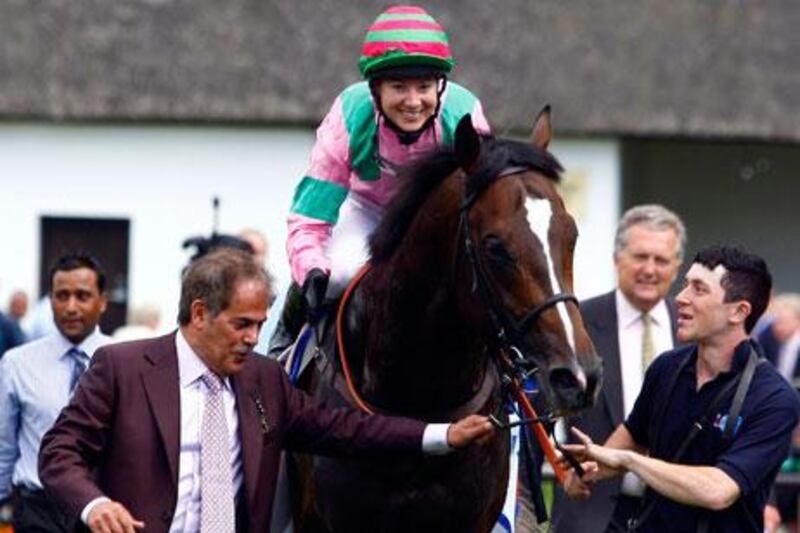 Dream Ahead had jockey Hayley Turner aboard when winning the Darley July Cup.