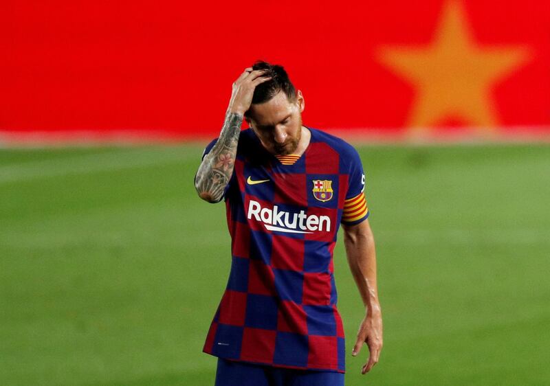 Lionel Messi blasted Barcelona for being weak after losing to Osasuna and with it the La Liga title on Thursday. Reuters