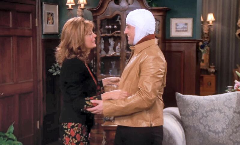 'The One With Joey's New Brain' (season 7, episode 15): Joey's 'Days of Our Lives' character, Dr Drake Ramoray, comes out of a coma and gets a new brain. But the real winner in this episode is Ross, who tries to learn the bagpipes to play as a surprise at Monica and Chandler’s wedding. Go back and watch the final scene, when Ross is performing for the group, and watch the actors try, and fail at times, to keep a straight face. Courtesy Netflix