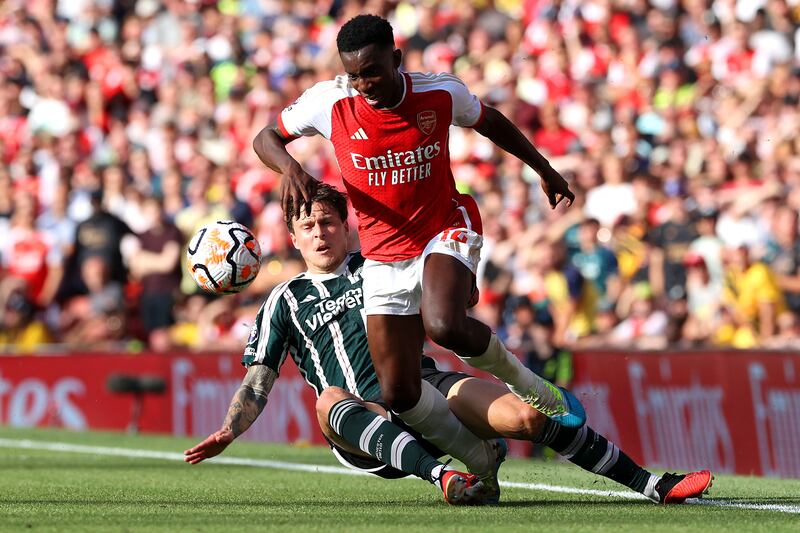 Eddie Nketiah - 8. Another impressive outing in what’s shaping to be a defining season for the 24-year-old. Linked up nicely with Martinelli and was often the key man in some tantalising build-up play. Deserved a goal for his efforts in a high-energy display. Getty 