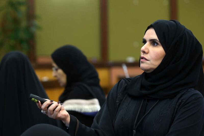 Oasha Al Mazrooei, head of learning resources for the Ministry of Education, says that libraries are now becoming LRCs – learning resource centres. Delores Johnson / The National