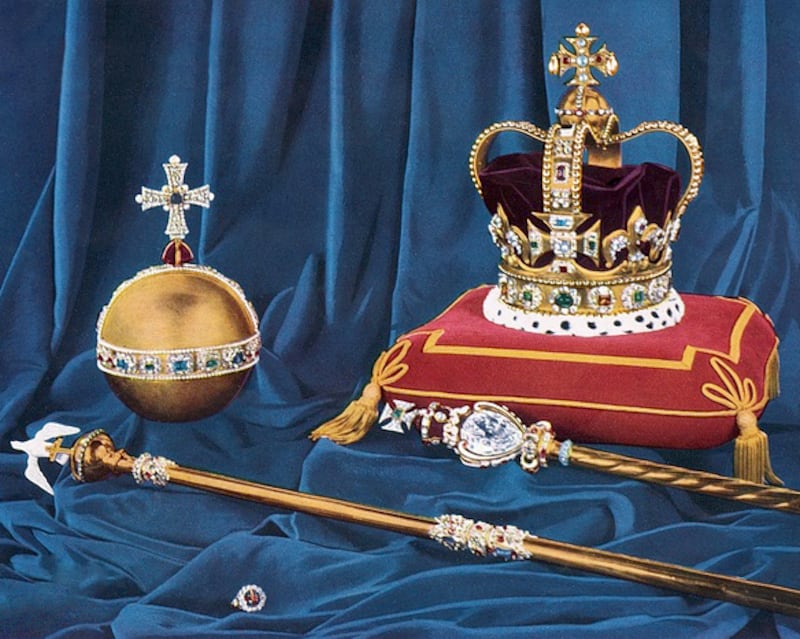 Some of the regalia to be used at the coronation of King Charles III. Photo: The Royal Household